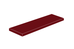 Zeige Details für 2 x 6 - Fliese Dark Red Bild von 2 x 6 - Fliese Dark Red