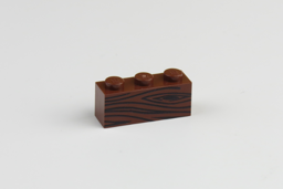 Zeige Details für 1 x 3 - Brick Reddish Brown - Holzoptik schwarz Bild von 1 x 3 - Brick Reddish Brown - Holzoptik schwarz