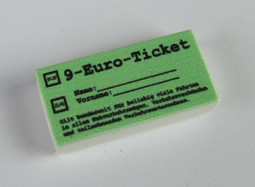 Zeige Details für 9 EUR Ticket - 1 x 2 Fliese Bild von 9 EUR Ticket - 1 x 2 Fliese