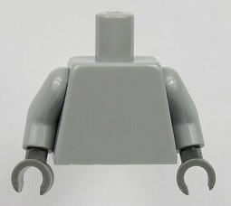 Zeige Details für Torso Light Bluish Gray/DarkGray Hands Bild von Torso Light Bluish Gray/DarkGray Hands