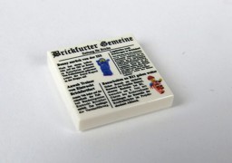 Zeige Details für 2 x 2 - Fliese  - Brickfurter Zeitung Bild von 2 x 2 - Fliese  - Brickfurter Zeitung