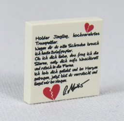 Zeige Details für 2 x 2 - Fliese White - Trennungsgedicht Bild von 2 x 2 - Fliese White - Trennungsgedicht