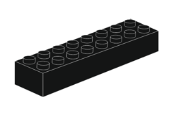 Zeige Details für 2 x 8 - Schwarz Bild von 2 x 8 - Schwarz