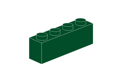 Zeige Details für 1 x 4 - Dunkelgrün Bild von 1 x 4 - Dunkelgrün