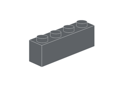Zeige Details für 1 x 4 - Dunkelgrau Bild von 1 x 4 - Dunkelgrau
