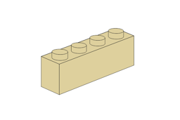 Zeige Details für 1 x 4 - Beige Bild von 1 x 4 - Beige