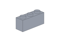 Zeige Details für 1 x 3 - Hellgrau Bild von 1 x 3 - Hellgrau