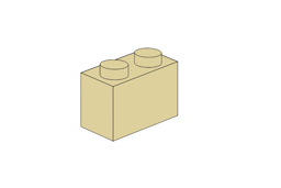 Zeige Details für 1 x 2 - Beige Bild von 1 x 2 - Beige