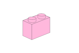 Zeige Details für 1 x 2 - Rosa Bild von 1 x 2 - Rosa