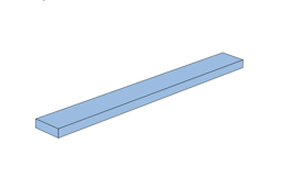 Zeige Details für 1 x 8 - Fliese Medium Blue Bild von 1 x 8 - Fliese Medium Blue