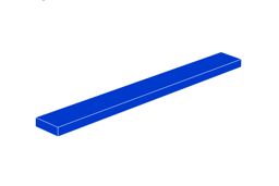 Zeige Details für 1 x 8 - Fliese Blau Bild von 1 x 8 - Fliese Blau