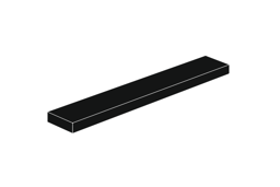 Zeige Details für 1 x 6 - Fliese Schwarz Bild von 1 x 6 - Fliese Schwarz