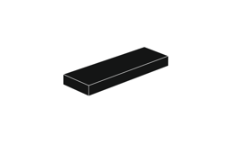Zeige Details für 1 x 3 - Fliese Schwarz Bild von 1 x 3 - Fliese Schwarz