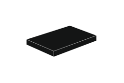 Zeige Details für 2 x 3 - Fliese Schwarz Bild von 2 x 3 - Fliese Schwarz