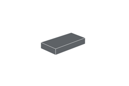 Zeige Details für 1 x 2 - Fliese Dunkelgrau Bild von 1 x 2 - Fliese Dunkelgrau