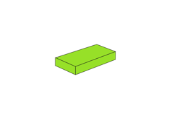 Zeige Details für 1x2 - Fliese Lime Bild von 1x2 - Fliese Lime