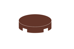 Zeige Details für Rund 2x2 - Fliese Reddishbrown Bild von Rund 2x2 - Fliese Reddishbrown