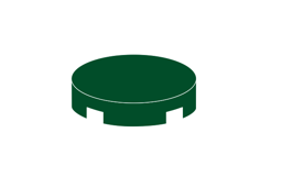 Zeige Details für Rund 2x2 - Fliese Darkgreen Bild von Rund 2x2 - Fliese Darkgreen