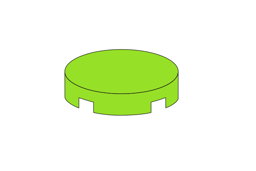 Zeige Details für Rund 2x2 - Fliese Lime Bild von Rund 2x2 - Fliese Lime