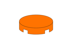 Zeige Details für Rund 2x2 - Fliese Orange Bild von Rund 2x2 - Fliese Orange