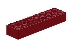 Zeige Details für 2 x 8 - Dunkelrot Bild von 2 x 8 - Dunkelrot