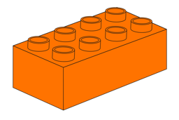 Zeige Details für Duplo 2 x 4 - Orange Bild von Duplo 2 x 4 - Orange
