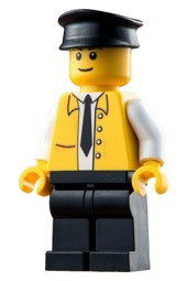 Zeige Details für Ticketverkäufer Minifigur Bild von Ticketverkäufer Minifigur