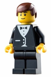 Zeige Details für Minifigur mit Fliege Bild von Minifigur mit Fliege