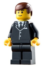Zeige Details für Minifigur mit Krawatte Bild von Minifigur mit Krawatte