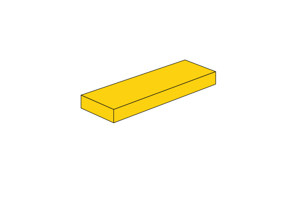 Picture of 1 x 3 - Fliese Yellow