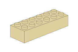 Zeige Details für 2 x 6 - Tan Bild von 2 x 6 - Tan
