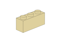 Zeige Details für 1 x 3 - Tan Bild von 1 x 3 - Tan