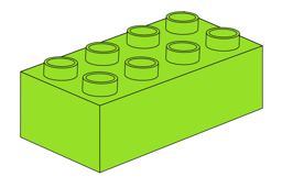 Zeige Details für Noppenstein 2 x 4 Hellgrün Bild von Noppenstein 2 x 4 Hellgrün