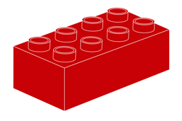 Zeige Details für Noppenstein 2 x 4 Rot Bild von Noppenstein 2 x 4 Rot