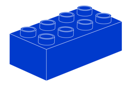 Zeige Details für Noppenstein 2 x 4 Blau Bild von Noppenstein 2 x 4 Blau