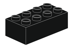 Zeige Details für Noppenstein 2 x 4 Schwarz Bild von Noppenstein 2 x 4 Schwarz