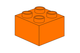 Zeige Details für Noppenstein 2 x 2 Orange Bild von Noppenstein 2 x 2 Orange