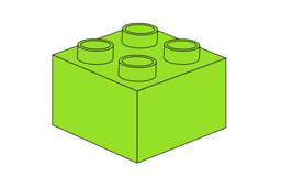 Zeige Details für Noppenstein 2 x 2 Hellgrün Bild von Noppenstein 2 x 2 Hellgrün