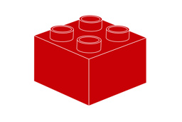 Zeige Details für Noppenstein 2 x 2 Rot Bild von Noppenstein 2 x 2 Rot