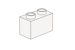 Zeige Details für Noppenstein 1 x 2 Weiß Bild von Noppenstein 1 x 2 Weiß
