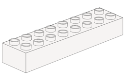 Zeige Details für 2x8 Noppen Steine Bild von 2x8 Noppen Steine