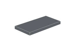 Zeige Details für 2x4 - Fliese Dunkelgrau Bild von 2x4 - Fliese Dunkelgrau