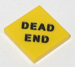 Afbeelding van 2 x2  -  Fliese gelb - Dead End