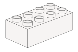 Zeige Details für Noppenstein 2 x 4 Weiß Bild von Noppenstein 2 x 4 Weiß