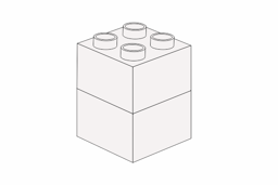 Zeige Details für Noppenstein 2 x 2 x 2 Weiß Bild von Noppenstein 2 x 2 x 2 Weiß