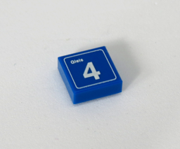 Zeige Details für 1 x 1 - Fliese - Gleis 4 Bild von 1 x 1 - Fliese - Gleis 4