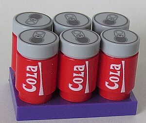 Obraz Cola Sixpack aus LEGO® Steine