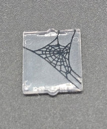 Mikroskopisches Objekt mit Spinnennetzmuster Bild von Spinneweben Fenster mini 1x2x2