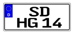 Zeige Details für 2 x 4  - Fliese  Kennzeichen Bild von 2 x 4  - Fliese  Kennzeichen