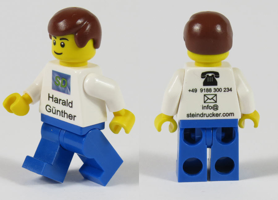 Gamintojo Lego Visitenkarten Minifigur nuotrauka